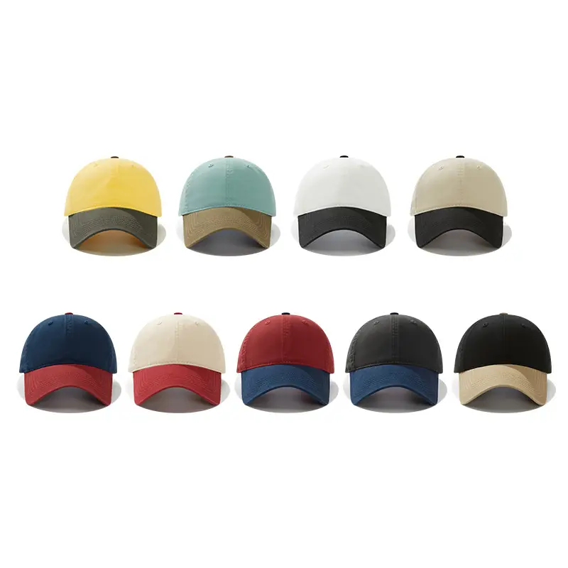 Men's White Black Cartoon Baseball Cap with Adjustable Strap