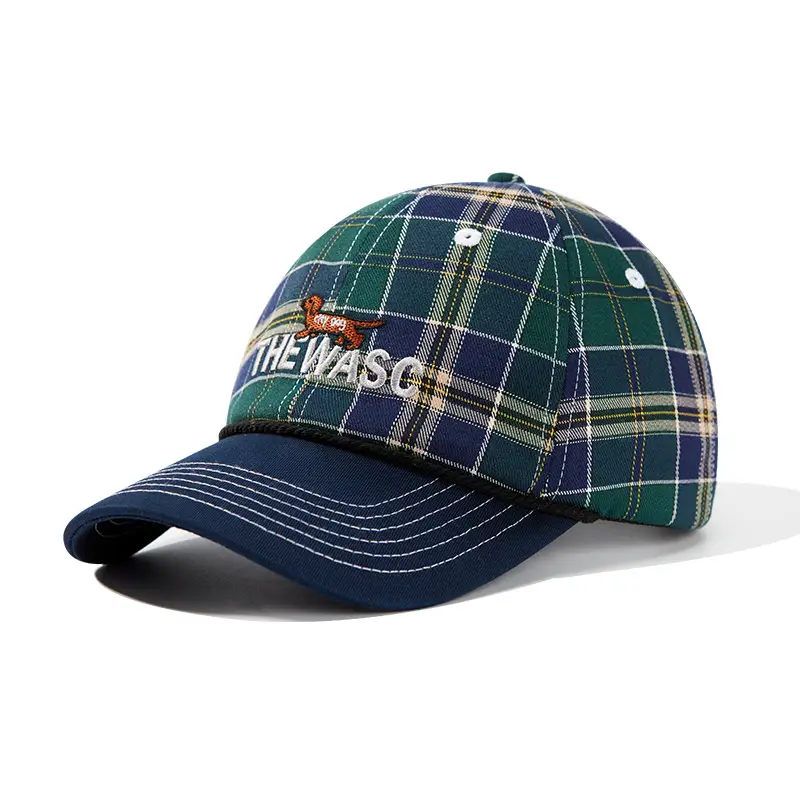Men's White Black Cartoon Baseball Cap with Adjustable Strap