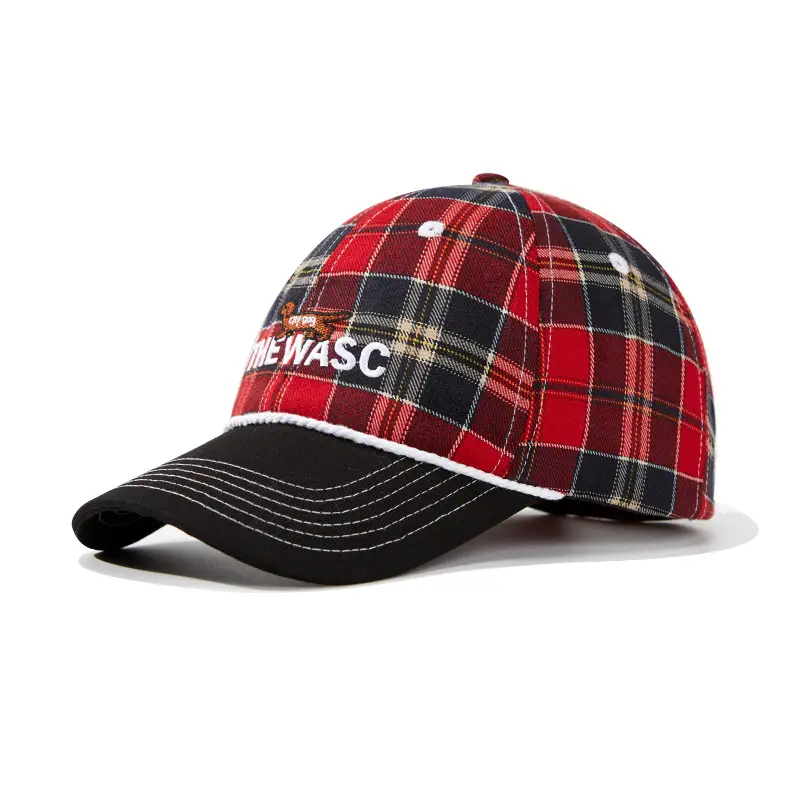 Men's White Black Cartoon Baseball Cap with Adjustable Strap