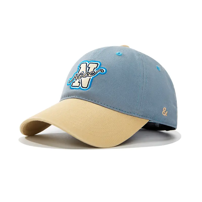 Men's White Black Cartoon Baseball Cap with Adjustable Strap