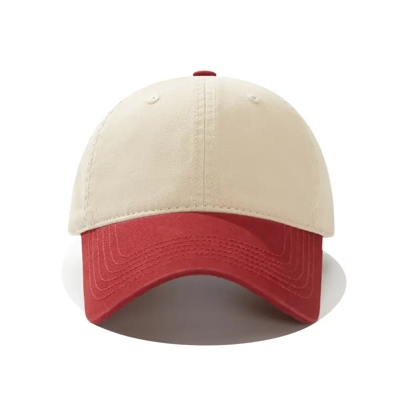 Men's White Black Cartoon Baseball Cap with Adjustable Strap