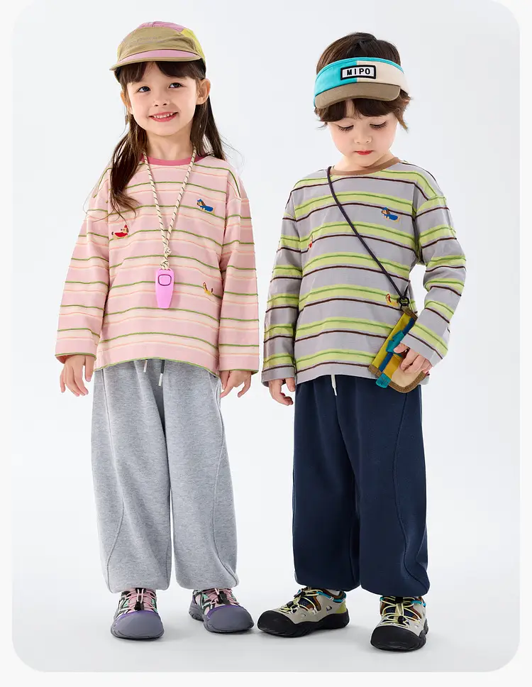 Duduia Striped Cotton T-Shirt for Boys Spring Collection — feature 15