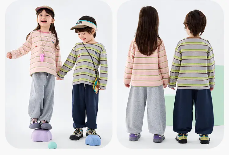 Duduia Striped Cotton T-Shirt for Boys Spring Collection — feature 16