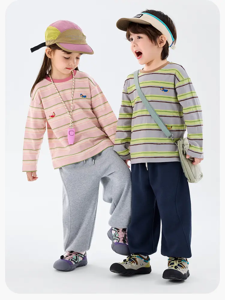 Duduia Striped Cotton T-Shirt for Boys Spring Collection — feature 17