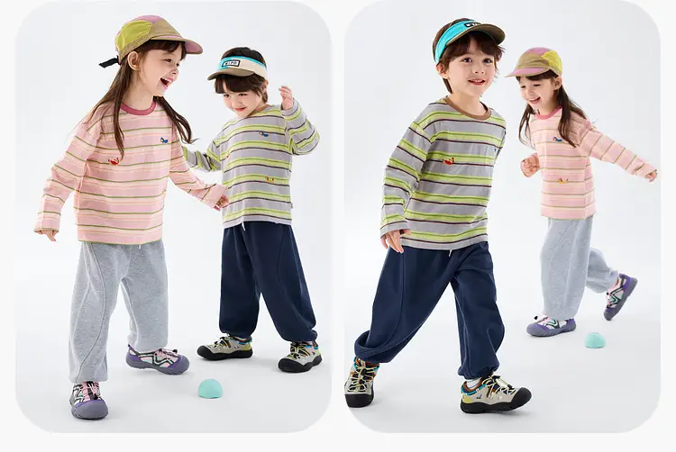 Duduia Striped Cotton T-Shirt for Boys Spring Collection — feature 18