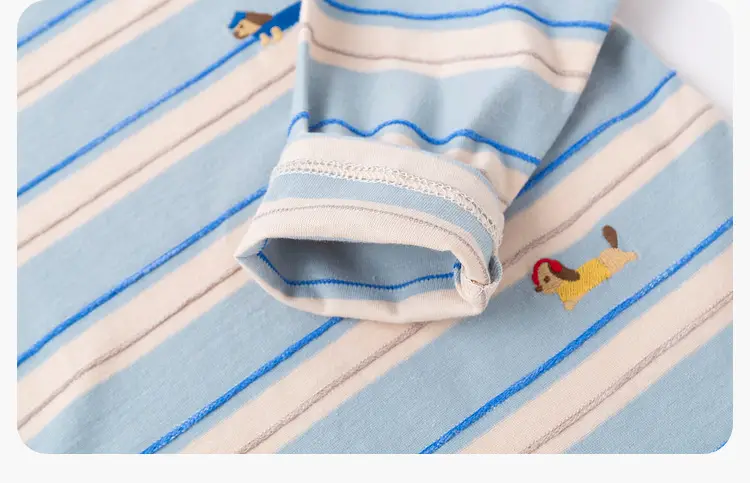 Duduia Striped Cotton T-Shirt for Boys Spring Collection — feature 22