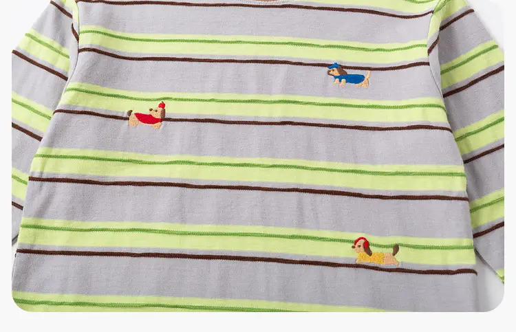 Duduia Striped Cotton T-Shirt for Boys Spring Collection — feature 36
