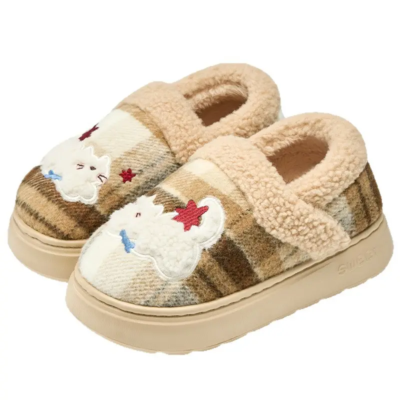 Lidani Cotton Slippers for Women, Winter Closed-Back Cute 2025 New Style, Warm, Non-Slip, Indoor Home Couple Slippers - Image 8
