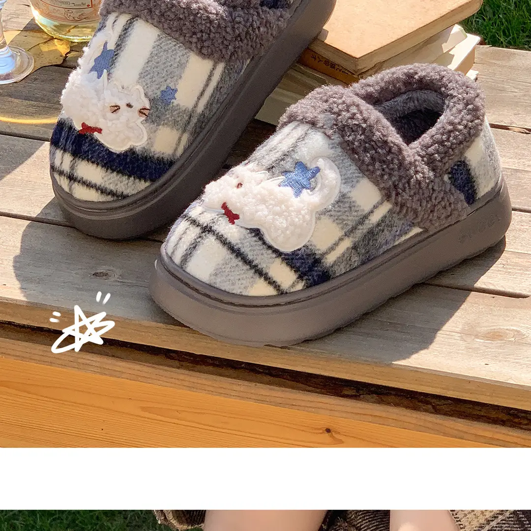 Lidani Cotton Slippers for Women, Winter Closed-Back Cute 2025 New Style, Warm, Non-Slip, Indoor Home Couple Slippers — feature 12