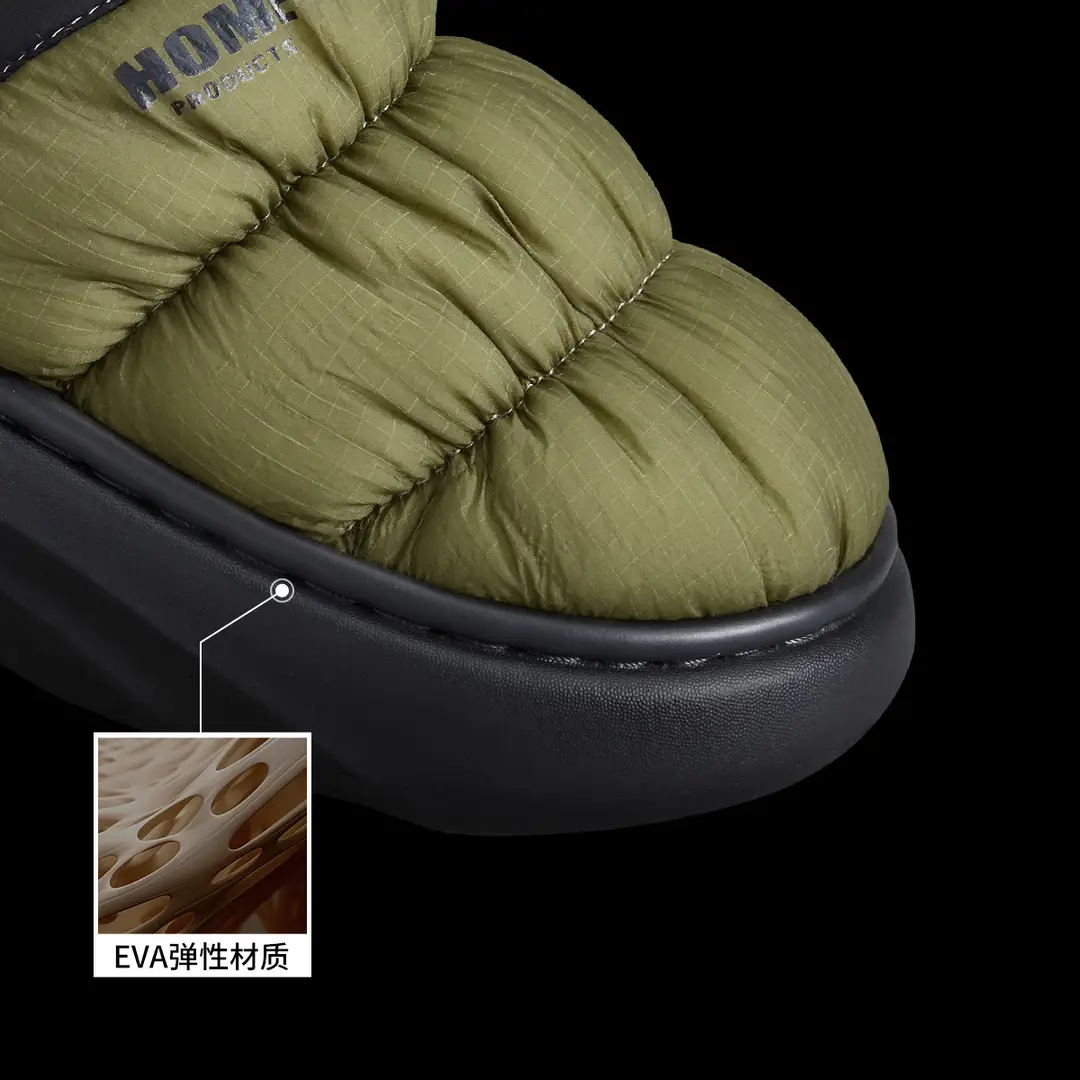 Cotton Shoes Men's Winter 2025 New Indoor Home Non-Slip Warm Home Bag Heel Soft Sole Winter Wool Slippers — feature 10