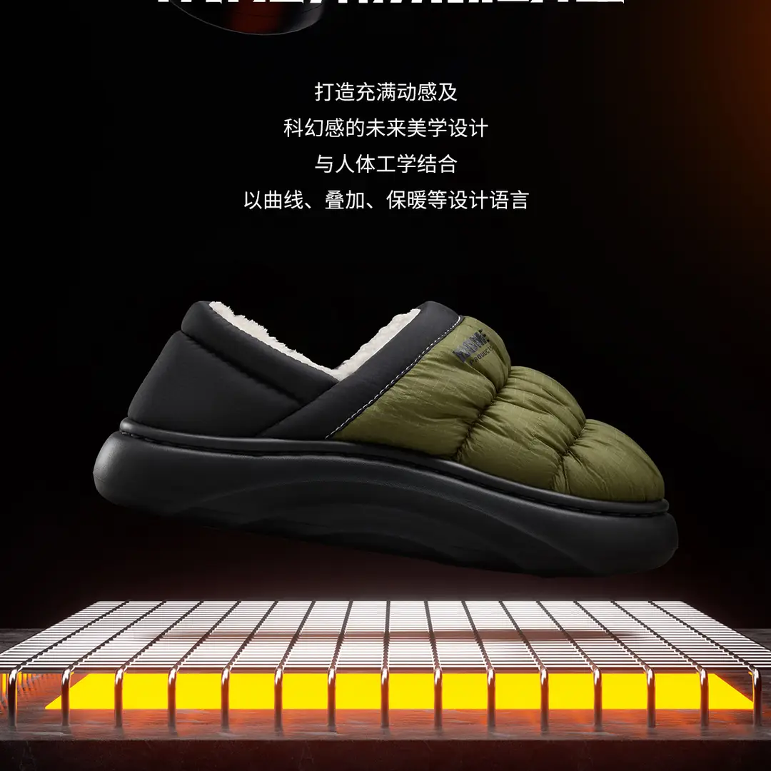 Cotton Shoes Men's Winter 2025 New Indoor Home Non-Slip Warm Home Bag Heel Soft Sole Winter Wool Slippers — feature 8