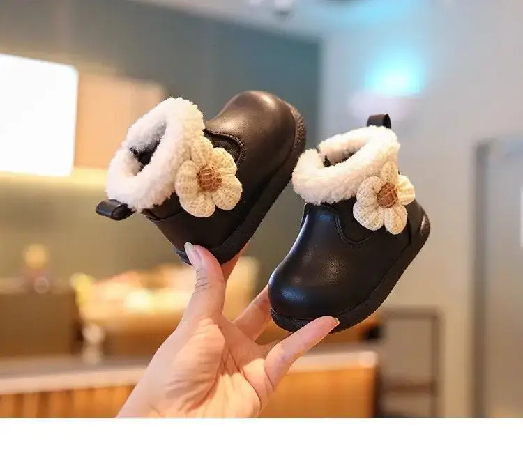 Girls' Flower Baby Boots Soft Soled Warm — feature 11