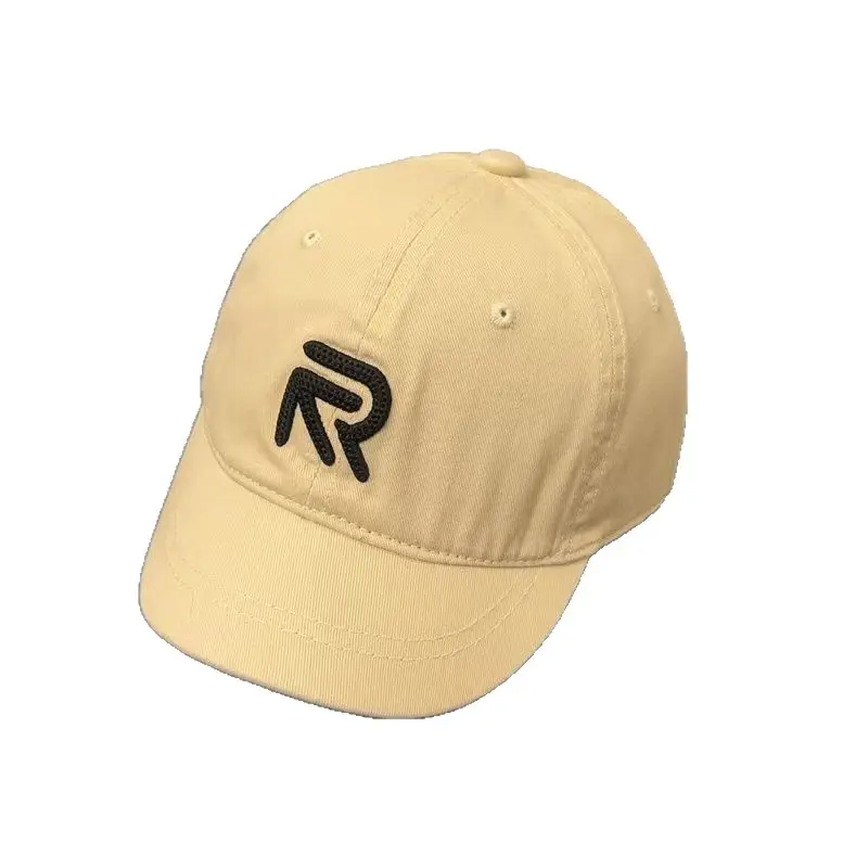 Japanese Retro Black R Letter Cap for Women - Image 10