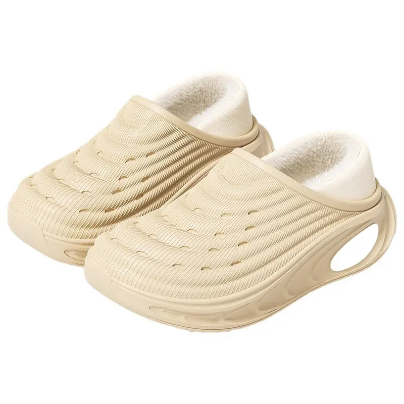 Lidani Waterproof Cotton Shoes for Men, Suitable for Outdoor Wear in Autumn and Winter 2025, New Indoor Non-Slip, Warm, Thick-Soled, Odor-Resistant Fur Slippers - Image 8
