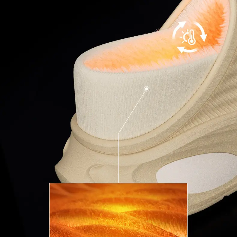 Lidani Waterproof Cotton Shoes for Men, Suitable for Outdoor Wear in Autumn and Winter 2025, New Indoor Non-Slip, Warm, Thick-Soled, Odor-Resistant Fur Slippers — feature 13