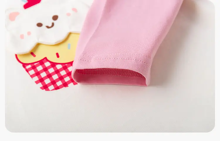 Kids Cotton T-Shirt Spring New Boys Girls Rainbow Print — feature 17