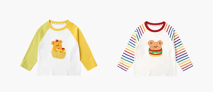 Kids Cotton T-Shirt Spring New Boys Girls Rainbow Print — feature 8