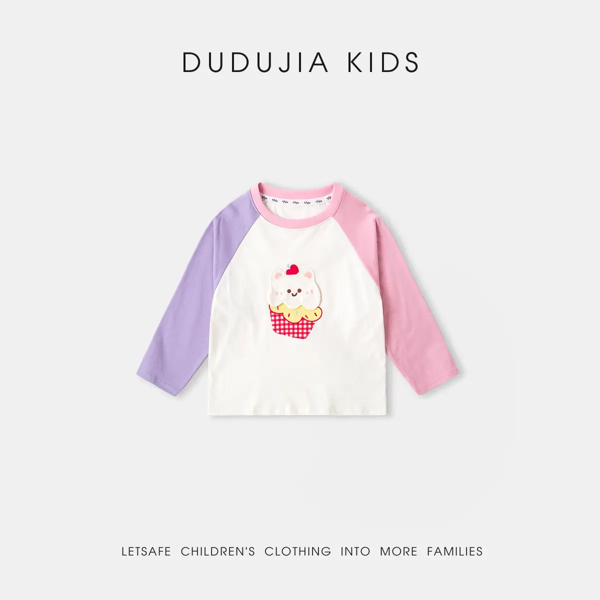 Kids Cotton T-Shirt Spring New Boys Girls Rainbow Print