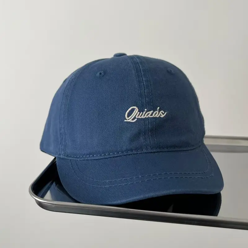 Japanese Style Beige Quats Embroidered Baseball Cap for Women — feature 11