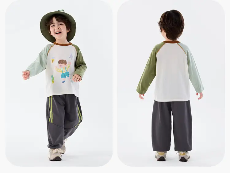 2026 Spring Boys Cotton T-Shirt Antibacterial Print — feature 11