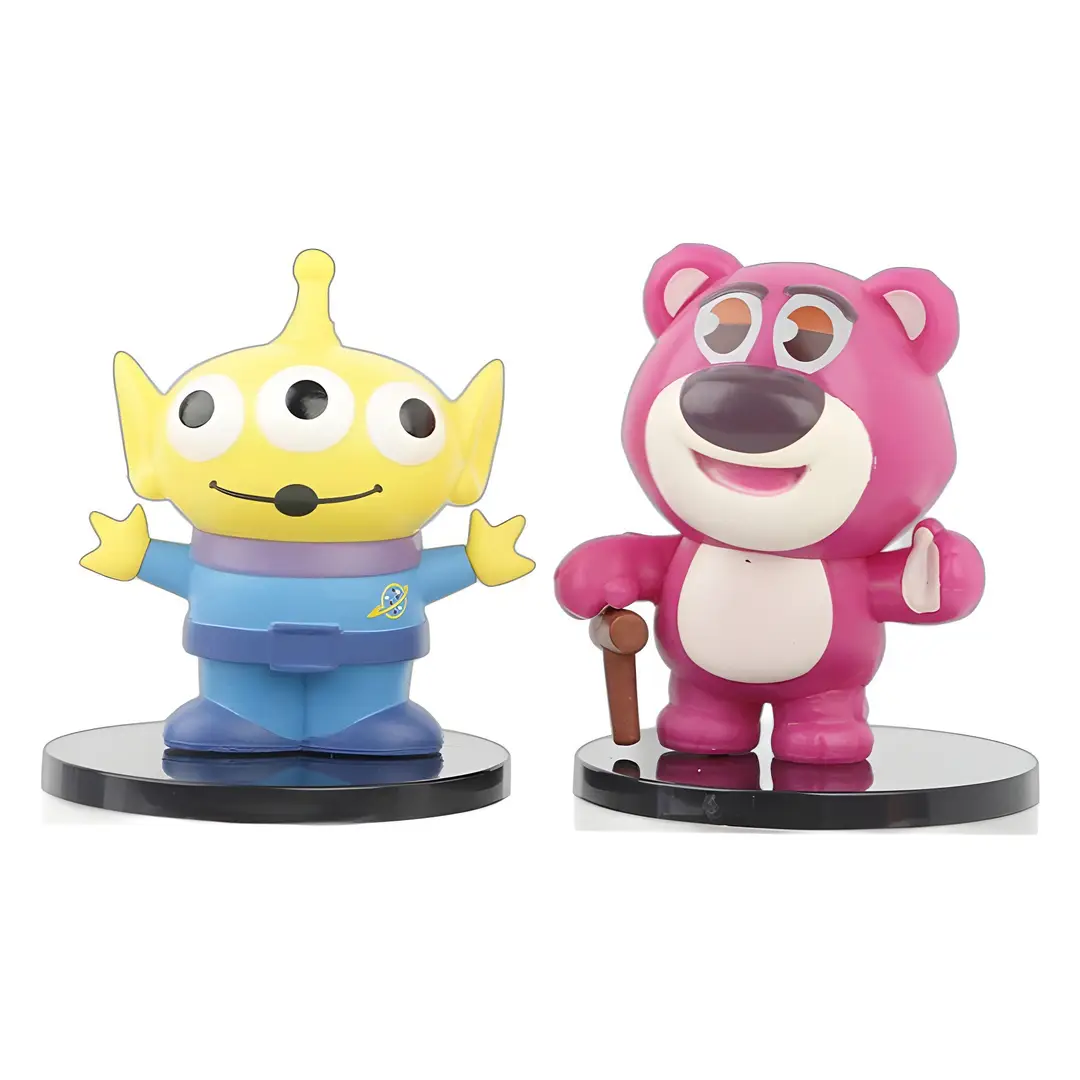 Toy Story Mini Figures Buzz, Woody, and Three-Eyed Alien Toy Model Figurines Capsule Toy Dolls