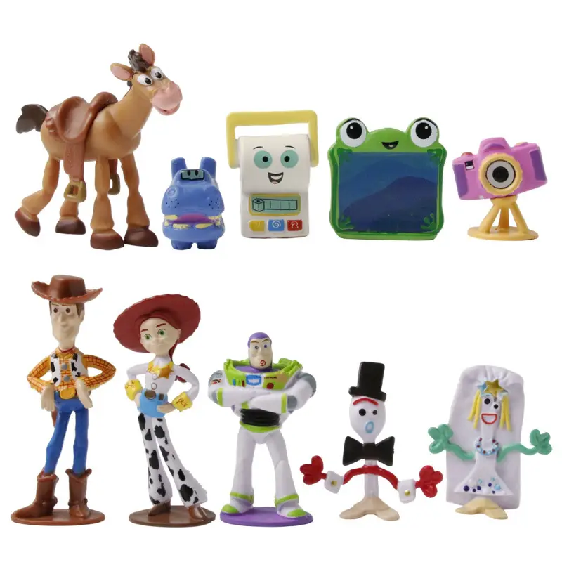 Toy Story Mini Figures Buzz, Woody, and Three-Eyed Alien Toy Model Figurines Capsule Toy Dolls