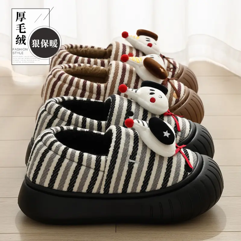 Parent-Child Children's Cotton Slippers Women's Winter Bag Heel New Indoor Home Plush Warm Women's Cotton Shoes Wholesale - Image 6