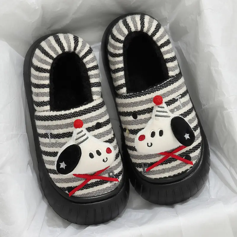 Parent-Child Children's Cotton Slippers Women's Winter Bag Heel New Indoor Home Plush Warm Women's Cotton Shoes Wholesale - Image 7