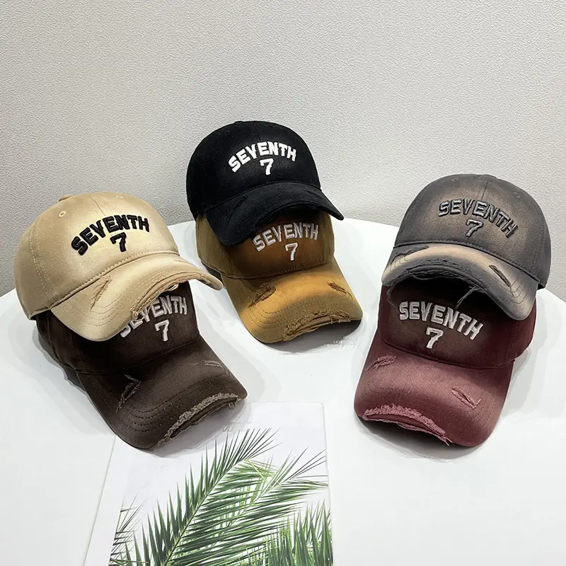 New Ripped Letter Embroidery Baseball Cap for Women - Image 8