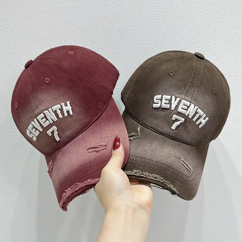 New Ripped Letter Embroidery Baseball Cap for Women - Image 10