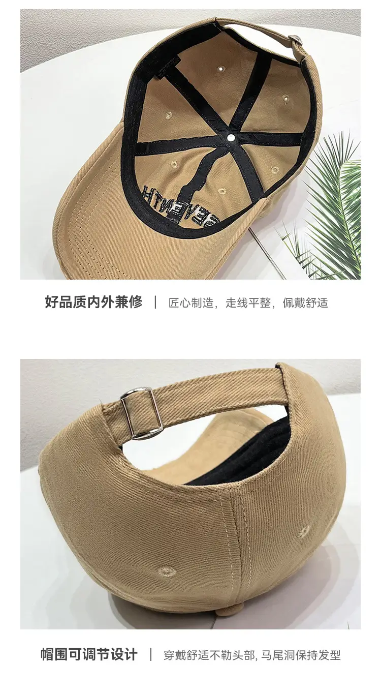 New Ripped Letter Embroidery Baseball Cap for Women — feature 5