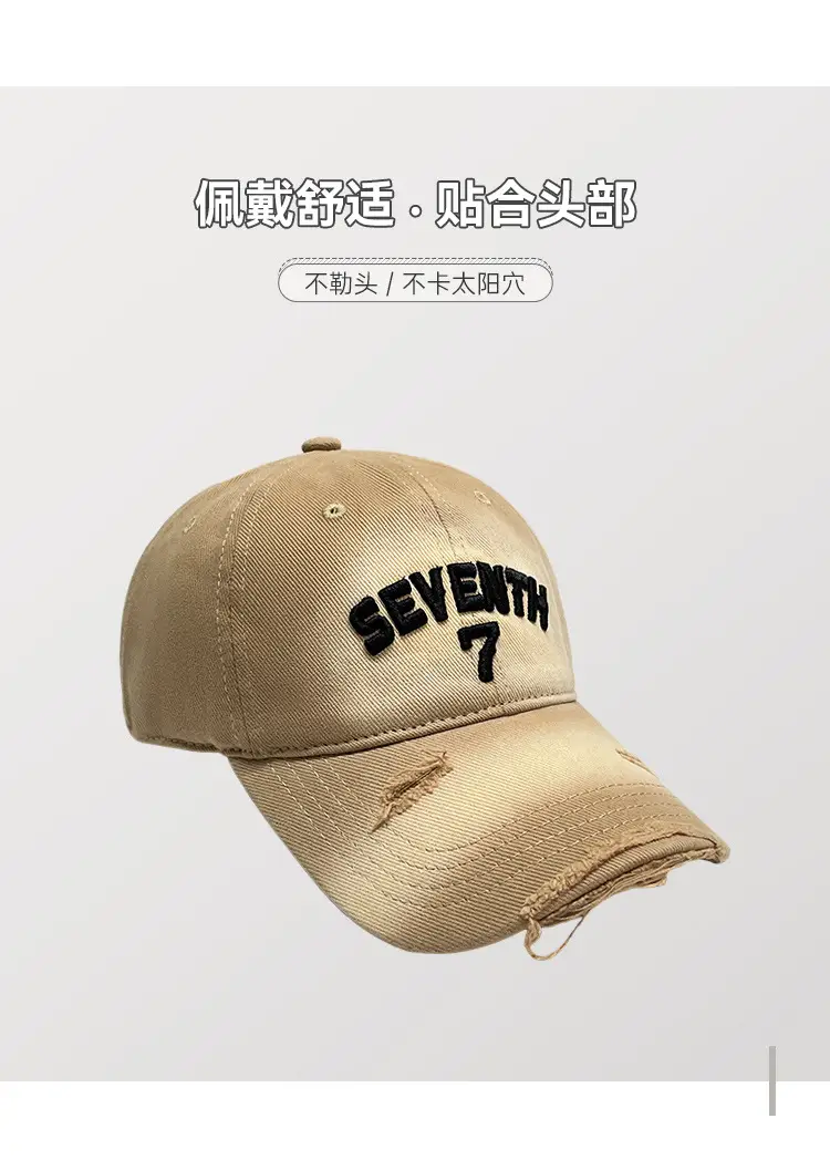 New Ripped Letter Embroidery Baseball Cap for Women — feature 6