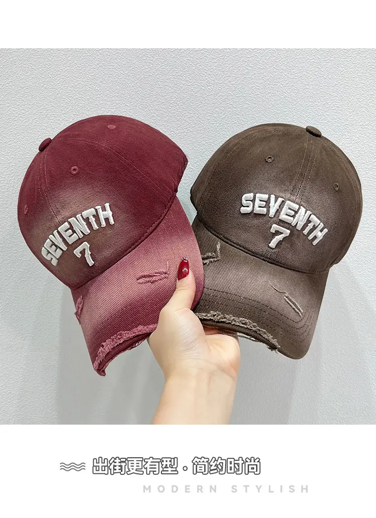 New Ripped Letter Embroidery Baseball Cap for Women — feature 7