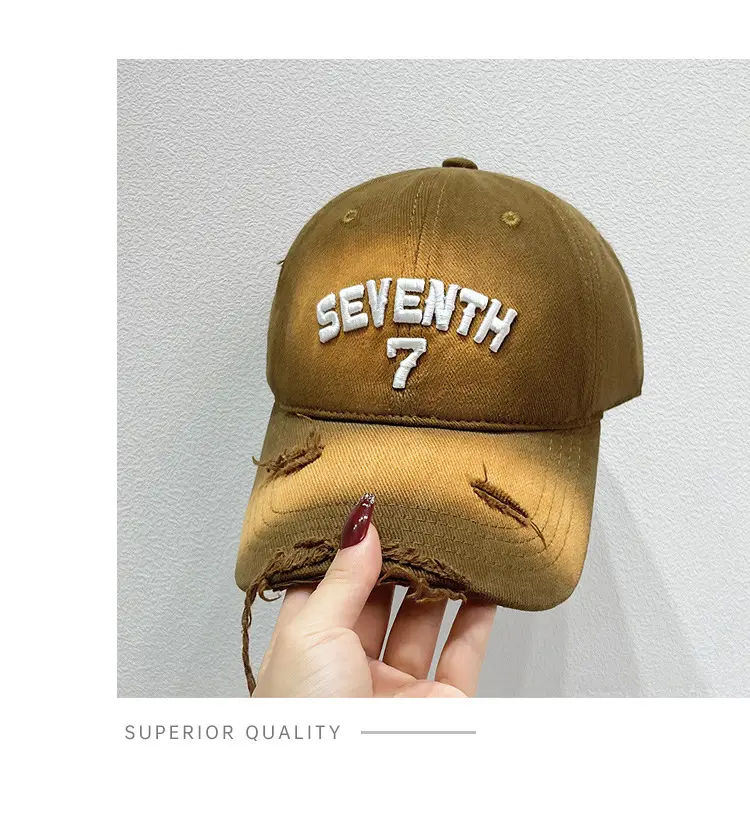 New Ripped Letter Embroidery Baseball Cap for Women — feature 8