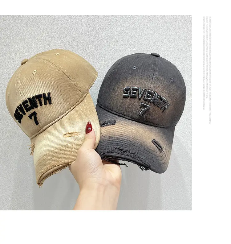 New Ripped Letter Embroidery Baseball Cap for Women — feature 9