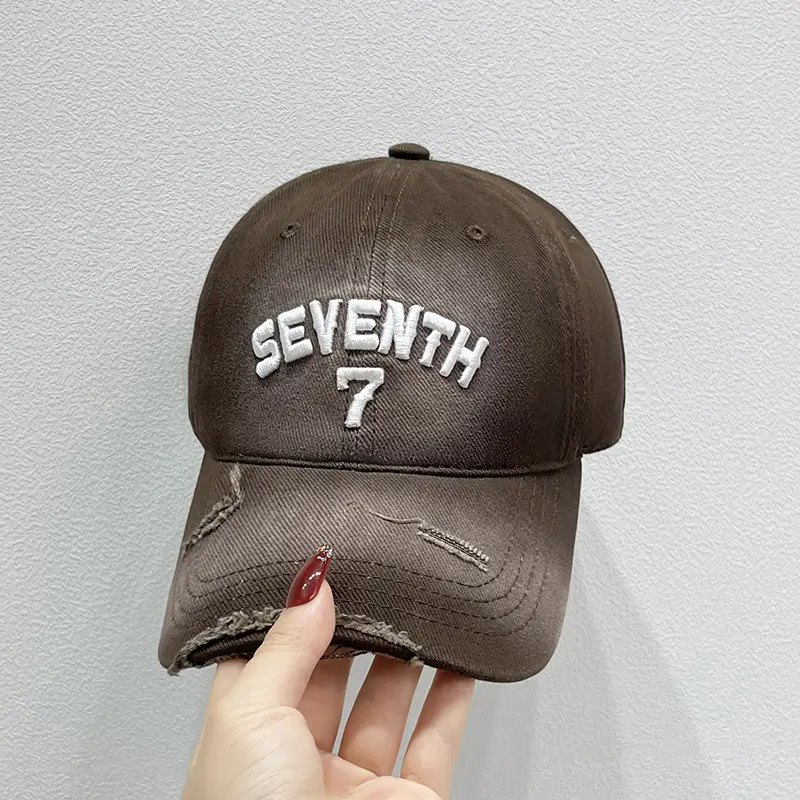 New Ripped Letter Embroidery Baseball Cap for Women - Image 4