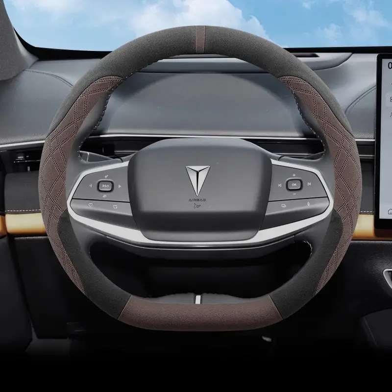 Suede Steering Wheel Cover for Dark Blue S07 S05 S09 L07 S03 G318 S - Image 3