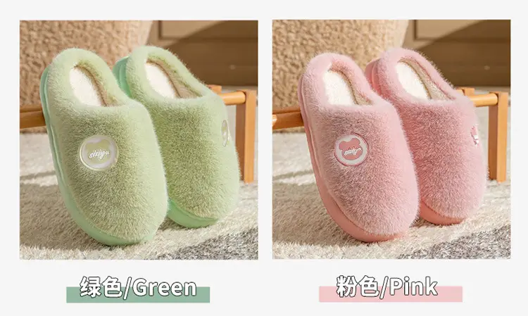 Cotton Slippers with a Stepping-On-Clouds Feel for Men and Women, Suitable for Autumn and Winter, Can Be Worn Indoors or Outdoors, Non-Slip, Thick-Soled, Warm, and Plush Cotton Shoes — feature 13