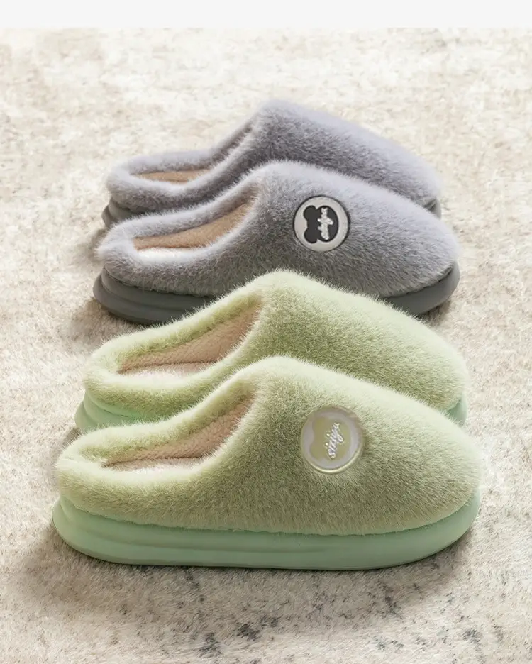 Cotton Slippers with a Stepping-On-Clouds Feel for Men and Women, Suitable for Autumn and Winter, Can Be Worn Indoors or Outdoors, Non-Slip, Thick-Soled, Warm, and Plush Cotton Shoes — feature 17