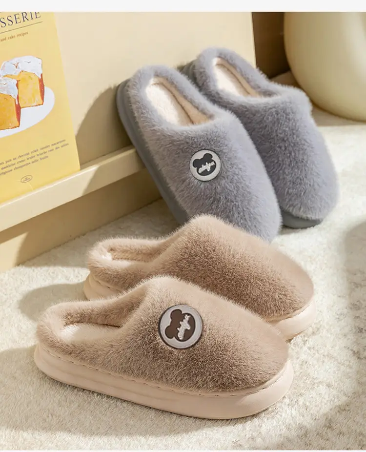 Cotton Slippers with a Stepping-On-Clouds Feel for Men and Women, Suitable for Autumn and Winter, Can Be Worn Indoors or Outdoors, Non-Slip, Thick-Soled, Warm, and Plush Cotton Shoes — feature 20