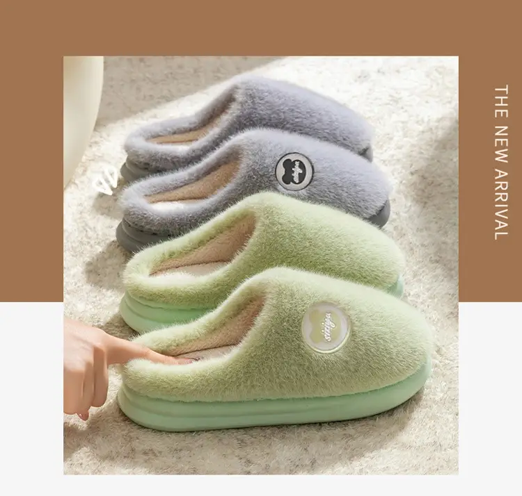 Cotton Slippers with a Stepping-On-Clouds Feel for Men and Women, Suitable for Autumn and Winter, Can Be Worn Indoors or Outdoors, Non-Slip, Thick-Soled, Warm, and Plush Cotton Shoes — feature 28