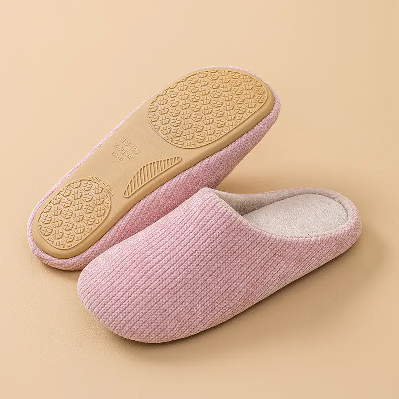 Pink Cotton Slippers for Girls New Autumn Winter - Image 6