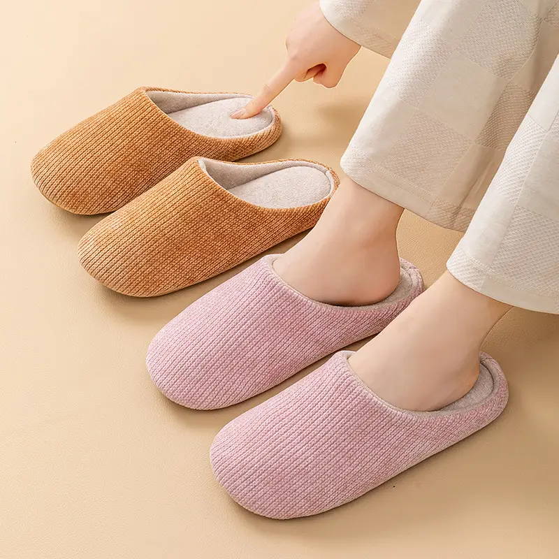 Pink Cotton Slippers for Girls New Autumn Winter - Image 7