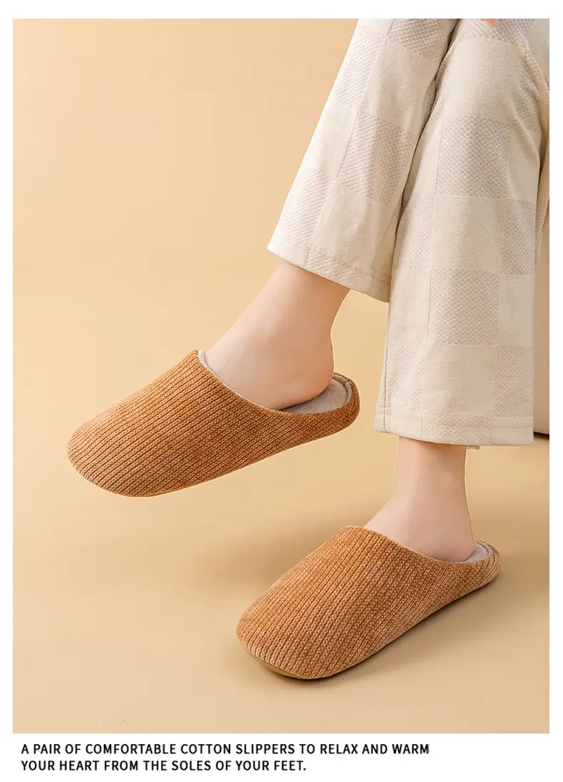 Pink Cotton Slippers for Girls New Autumn Winter — feature 18