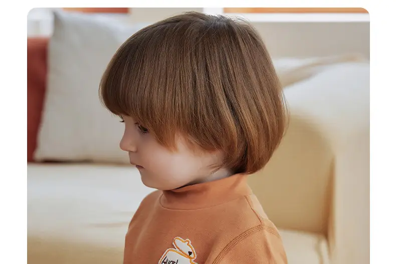Infant Long Sleeve Turtleneck Shirt Brown Austrian Velvet — feature 34