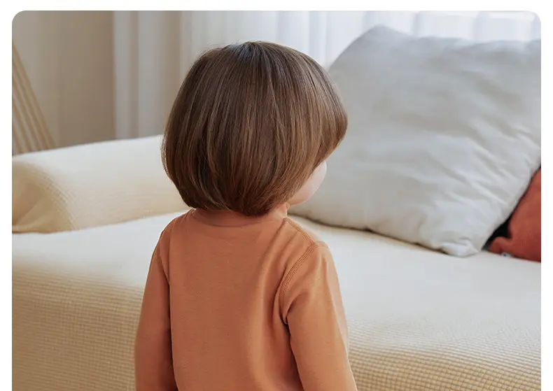 Infant Long Sleeve Turtleneck Shirt Brown Austrian Velvet — feature 36