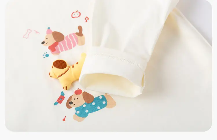 Children's Cotton T-Shirt Set White Blue Cap — feature 27