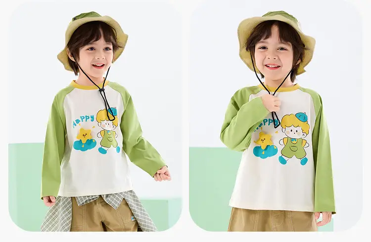7A Antibacterial Kids T-Shirt Spring New Girls Boys — feature 11