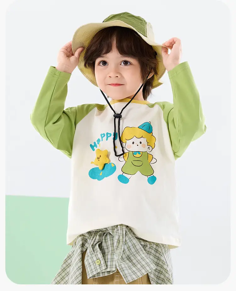 7A Antibacterial Kids T-Shirt Spring New Girls Boys — feature 12