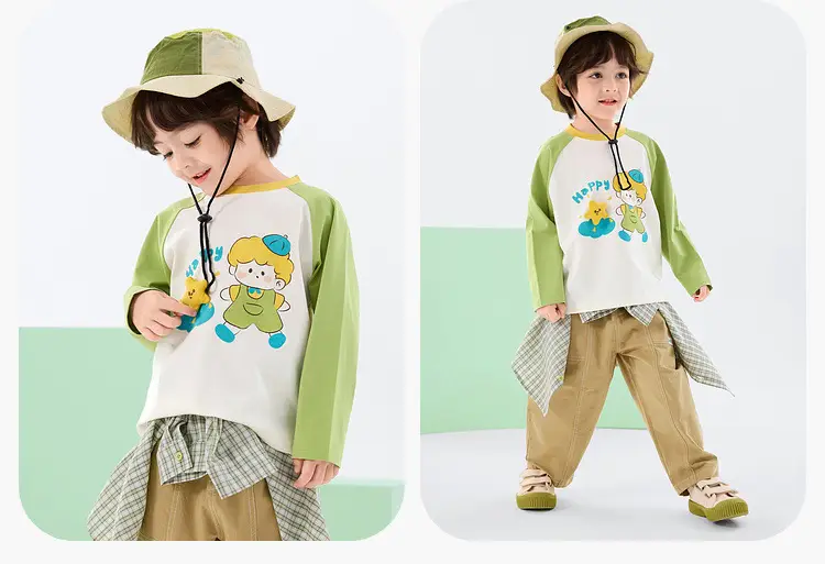 7A Antibacterial Kids T-Shirt Spring New Girls Boys — feature 13